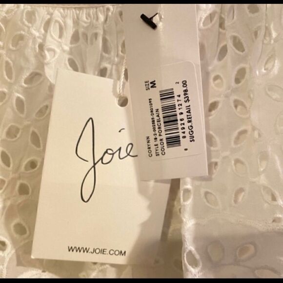 JOIE CORYNN ONE SHOULDER DRESS IN PORCELAIN M - Picture 5 of 6